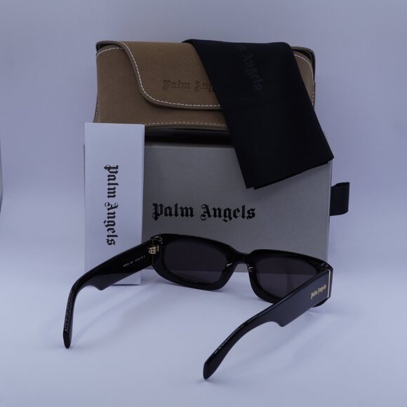Palm Angels PERI104 NOAH 1007 Rectangle Sunglasses - Black/Grey - Picture 9 of 9